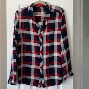 Flannel patterned blouse